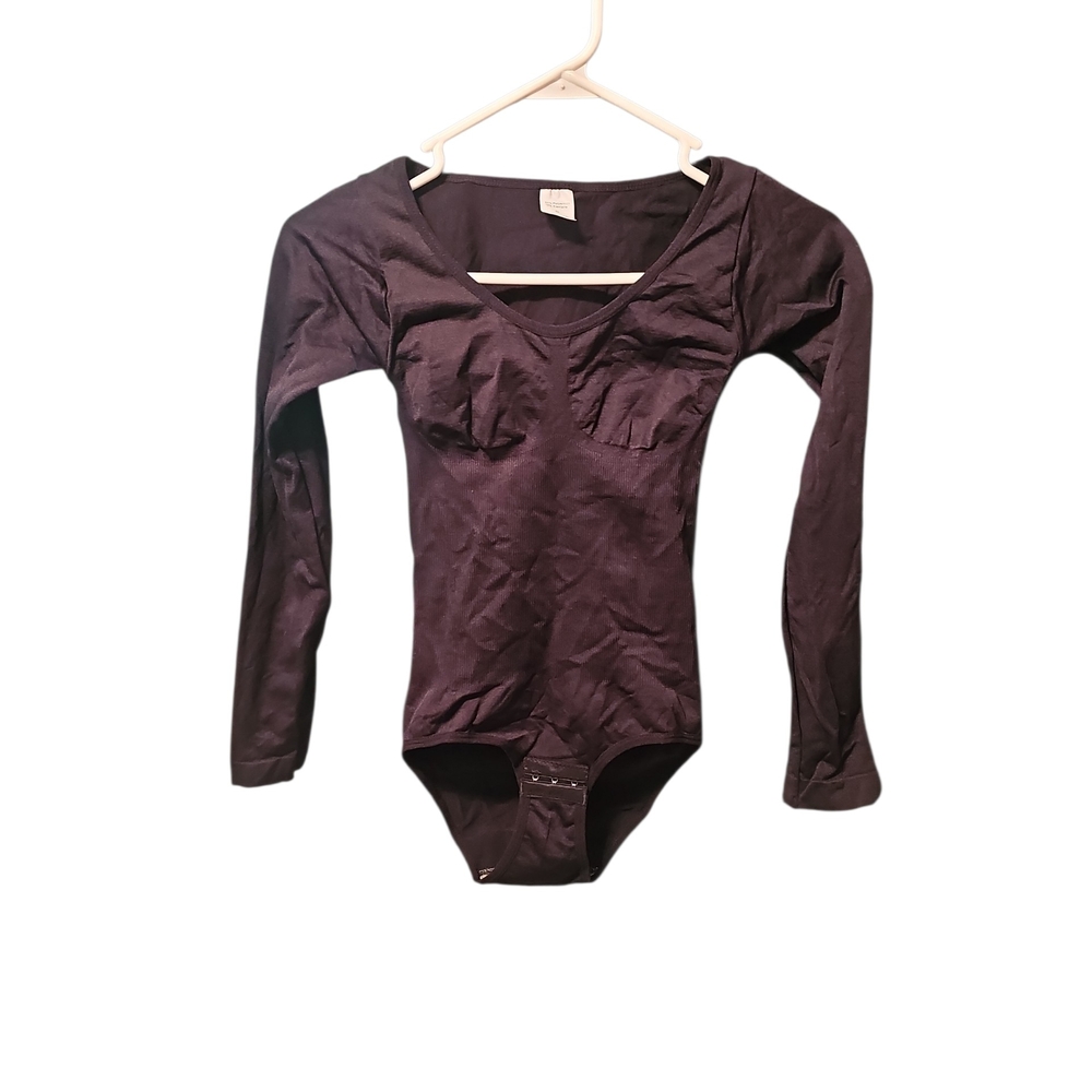 Long‎ Sleeve Black Bodysuit